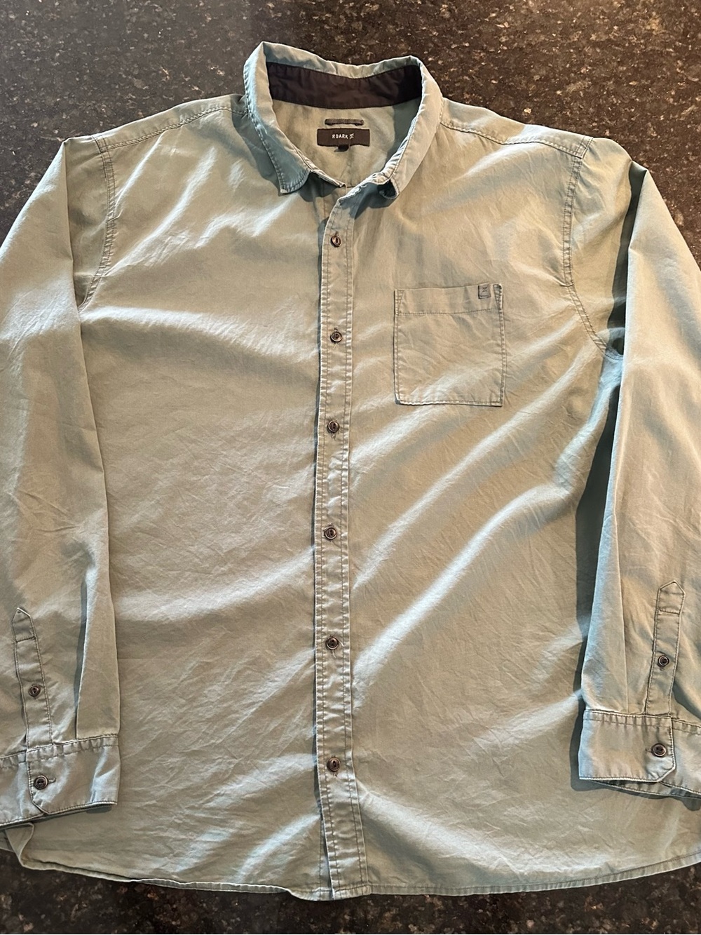 Roark Men's olive Casual Button-Down Shirt